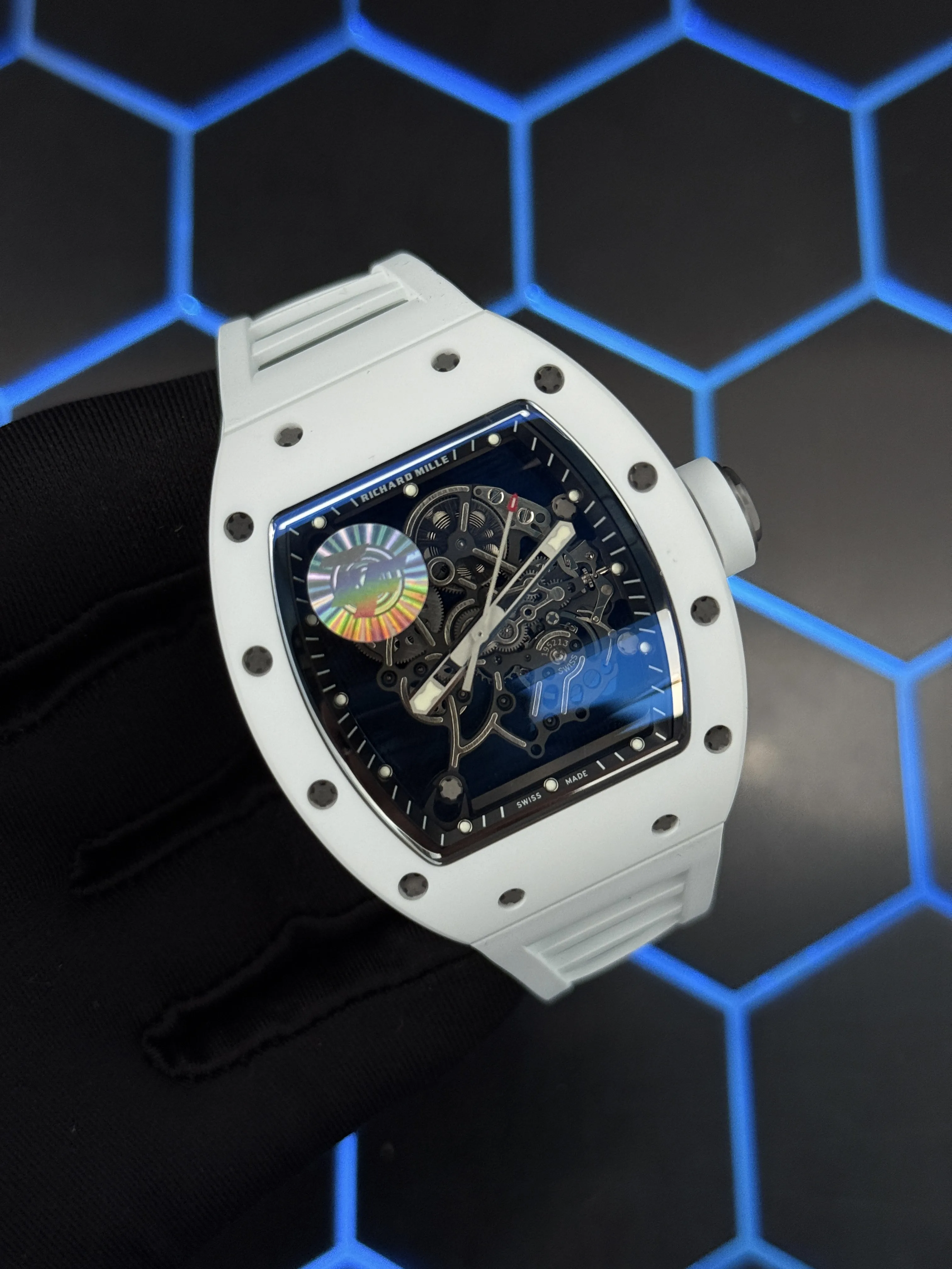 Richard Mille Tonneau Skeleton White Watch 0480 D621019856 — view 2