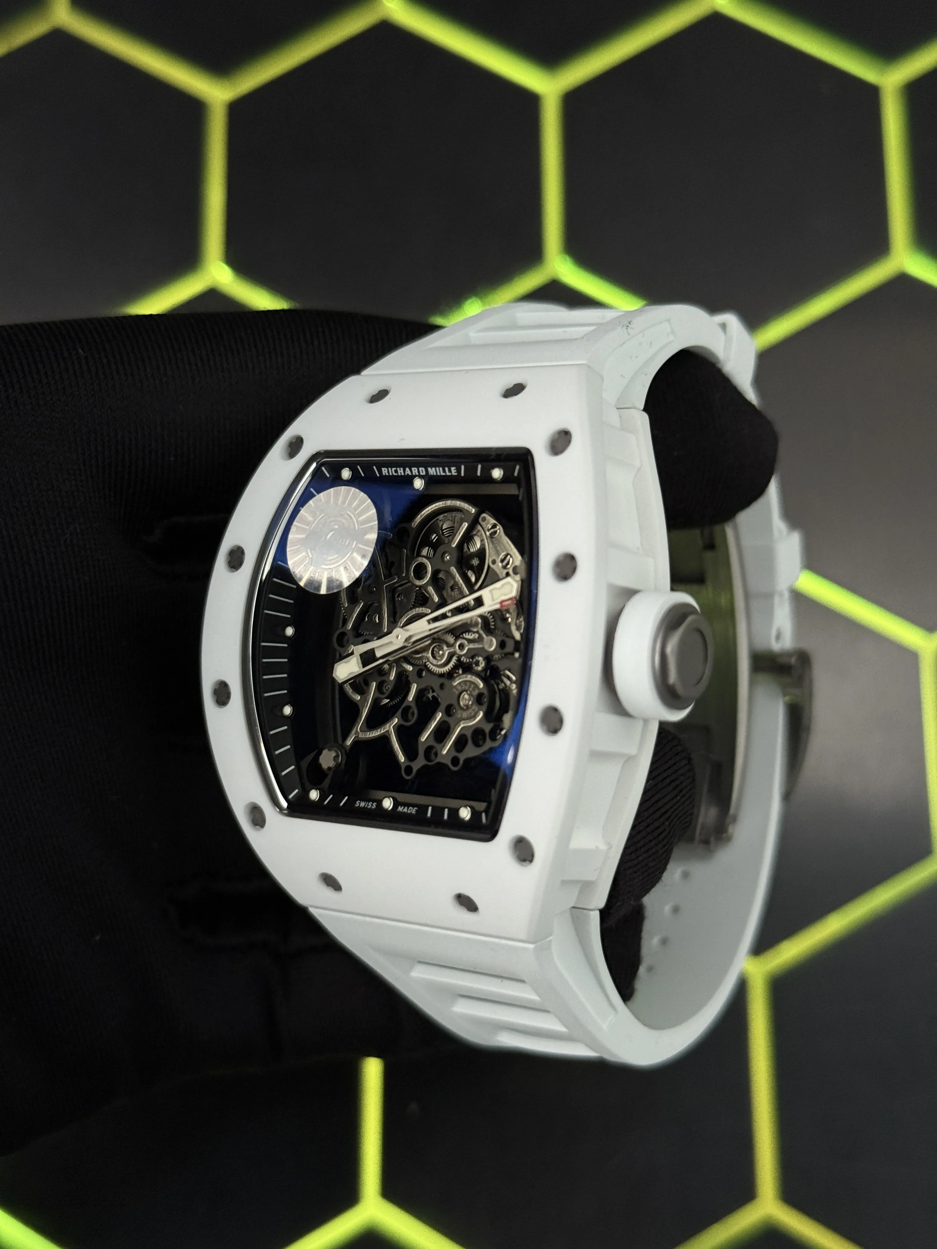 Richard Mille Tonneau Skeleton White Watch 0480 D621019856 — view 4