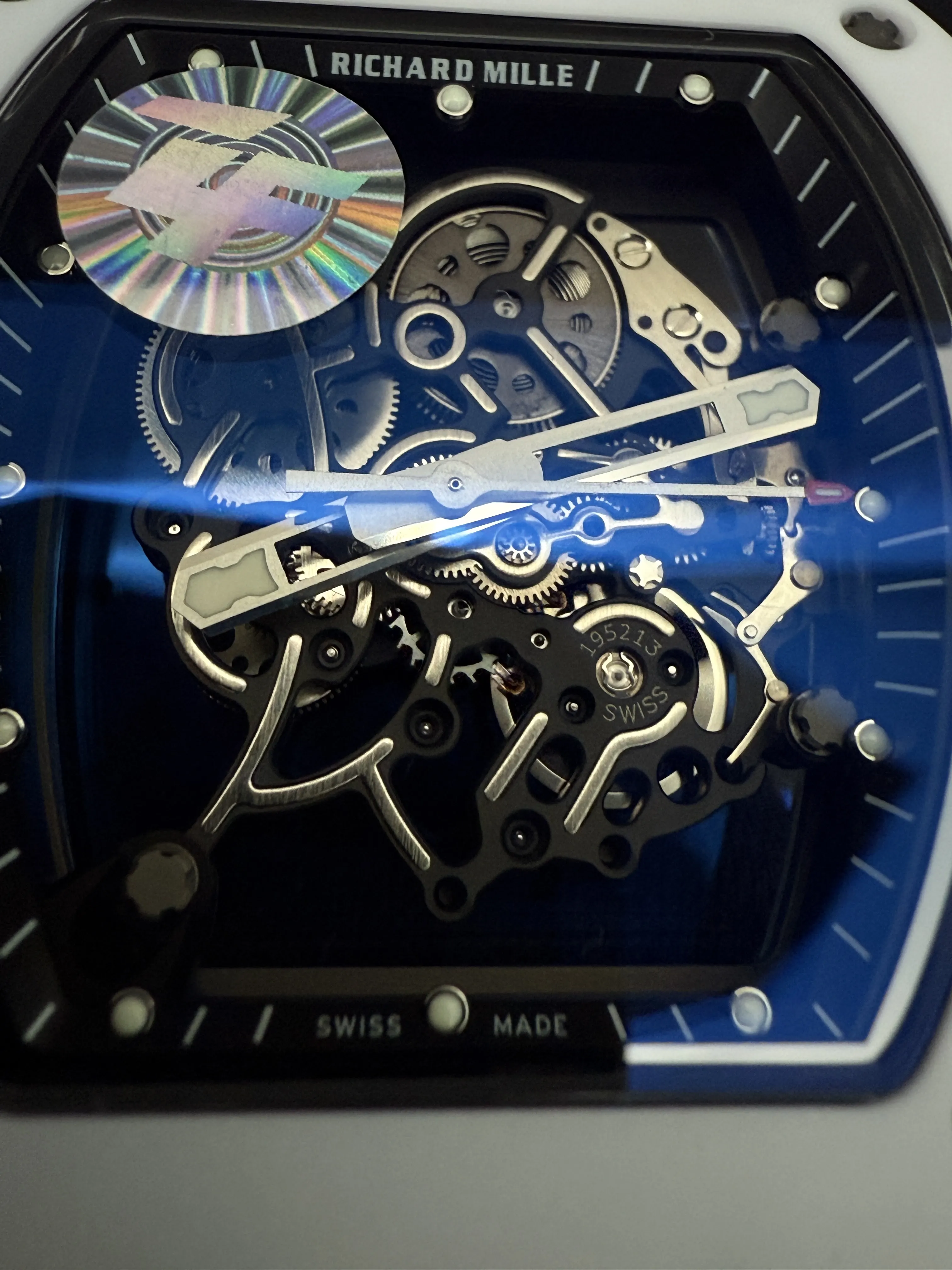 Richard Mille Tonneau Skeleton White Watch 0480 D621019856 — view 9