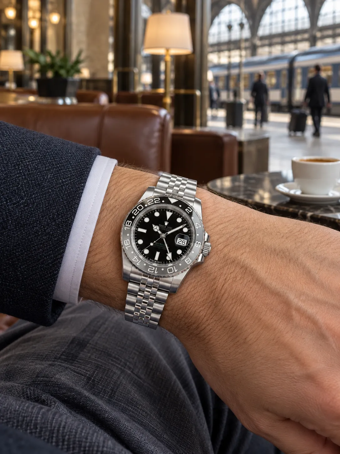 Rolex GMT-Master II Silver-tone Watch 0503 D459019864
