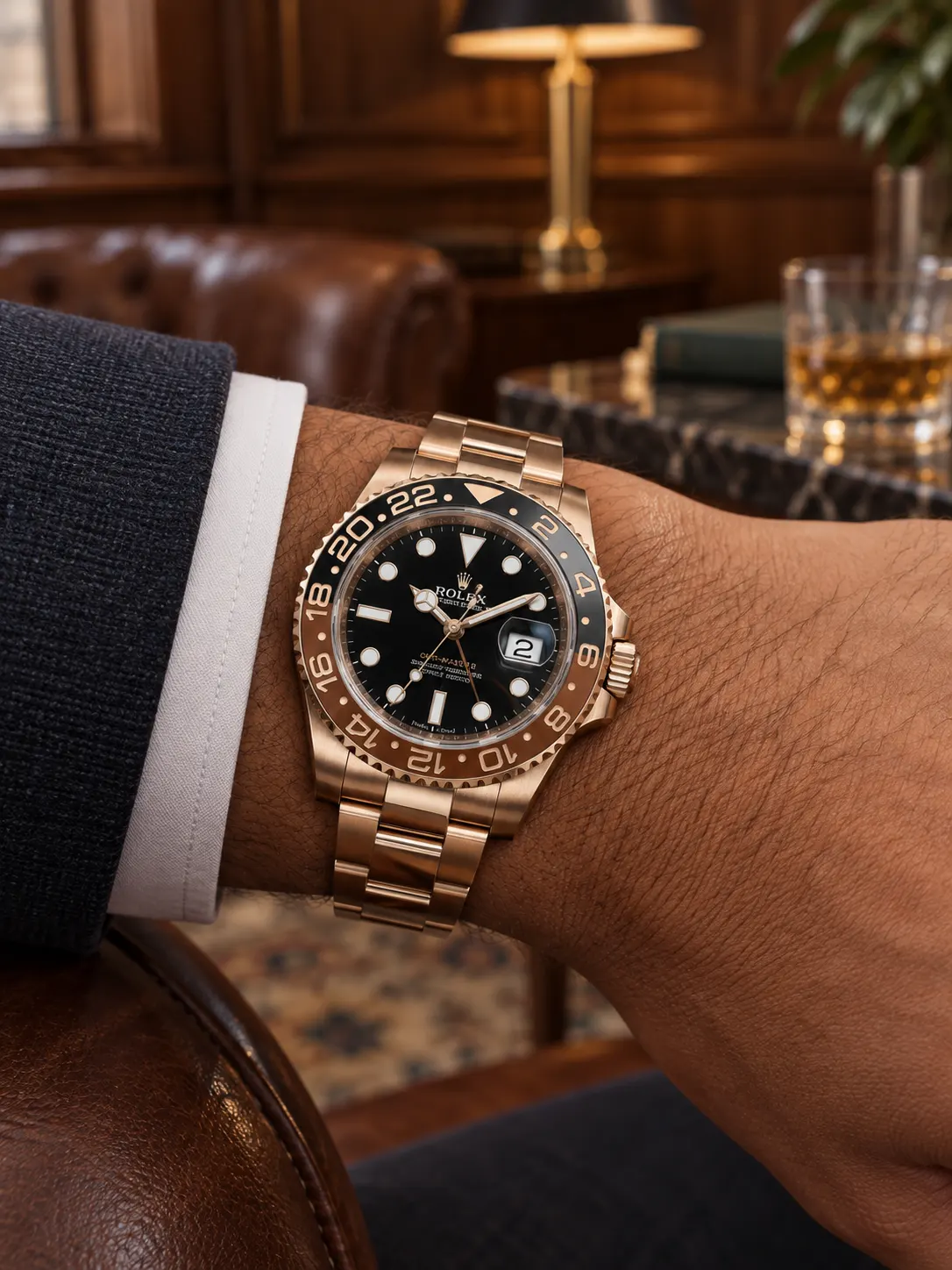 Rolex GMT-Master II Rose Gold-tone Watch 0510 D459019866