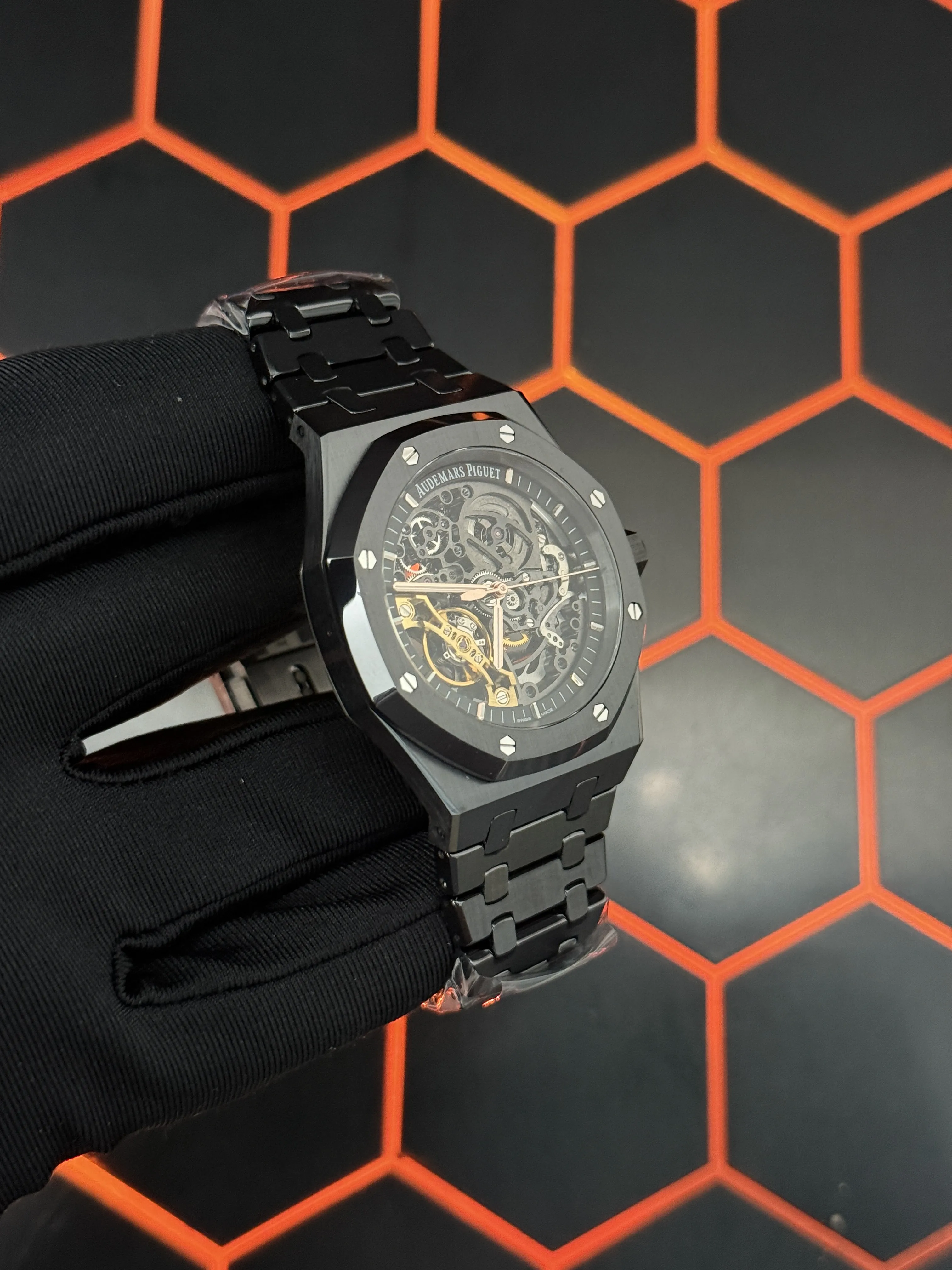 Audemars Piguet Royal Oak Openworked Black Watch 0512 D526519867 — view 3