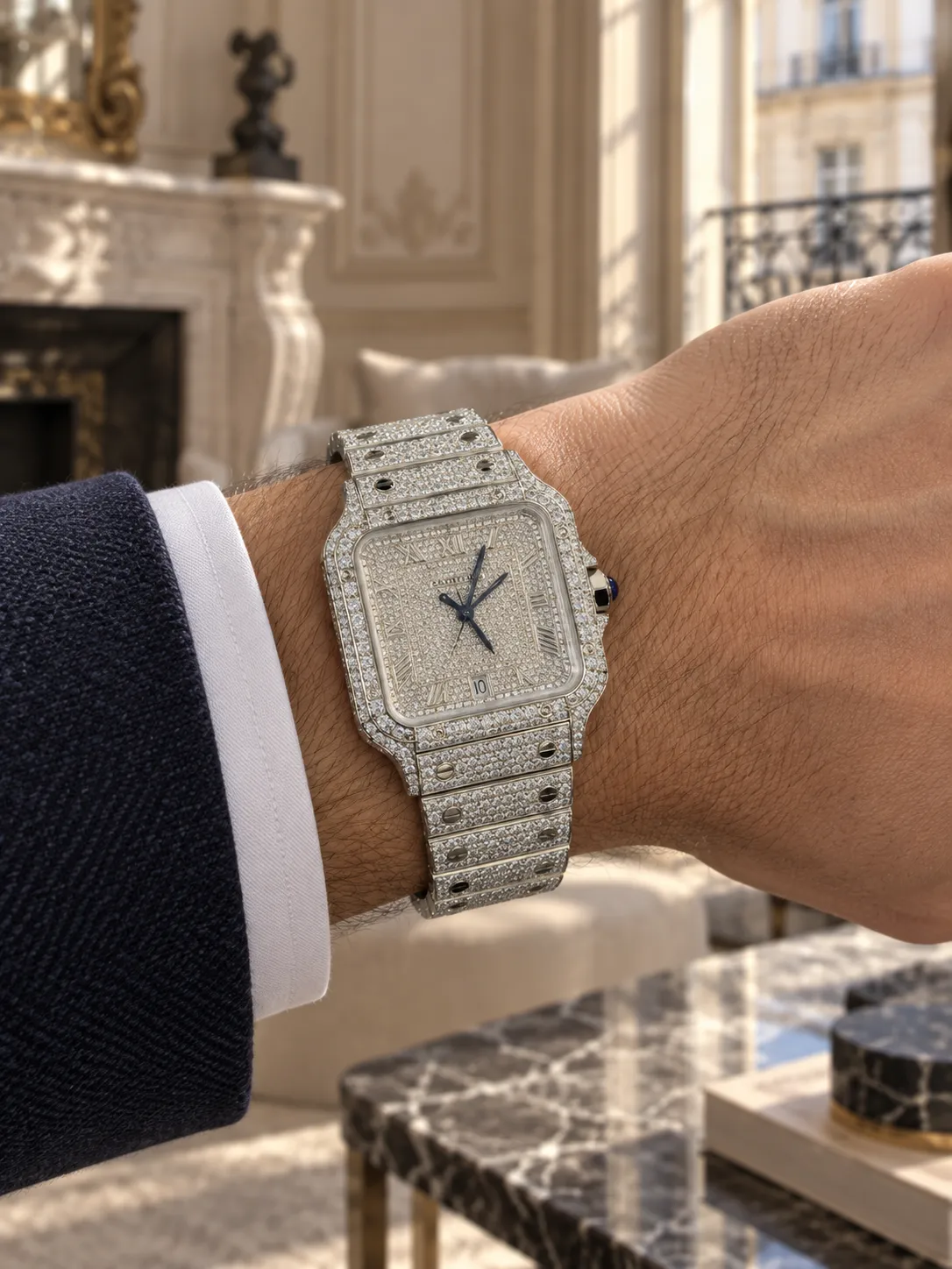 Cartier Santos Silver-tone Watch 0522 D1215019870