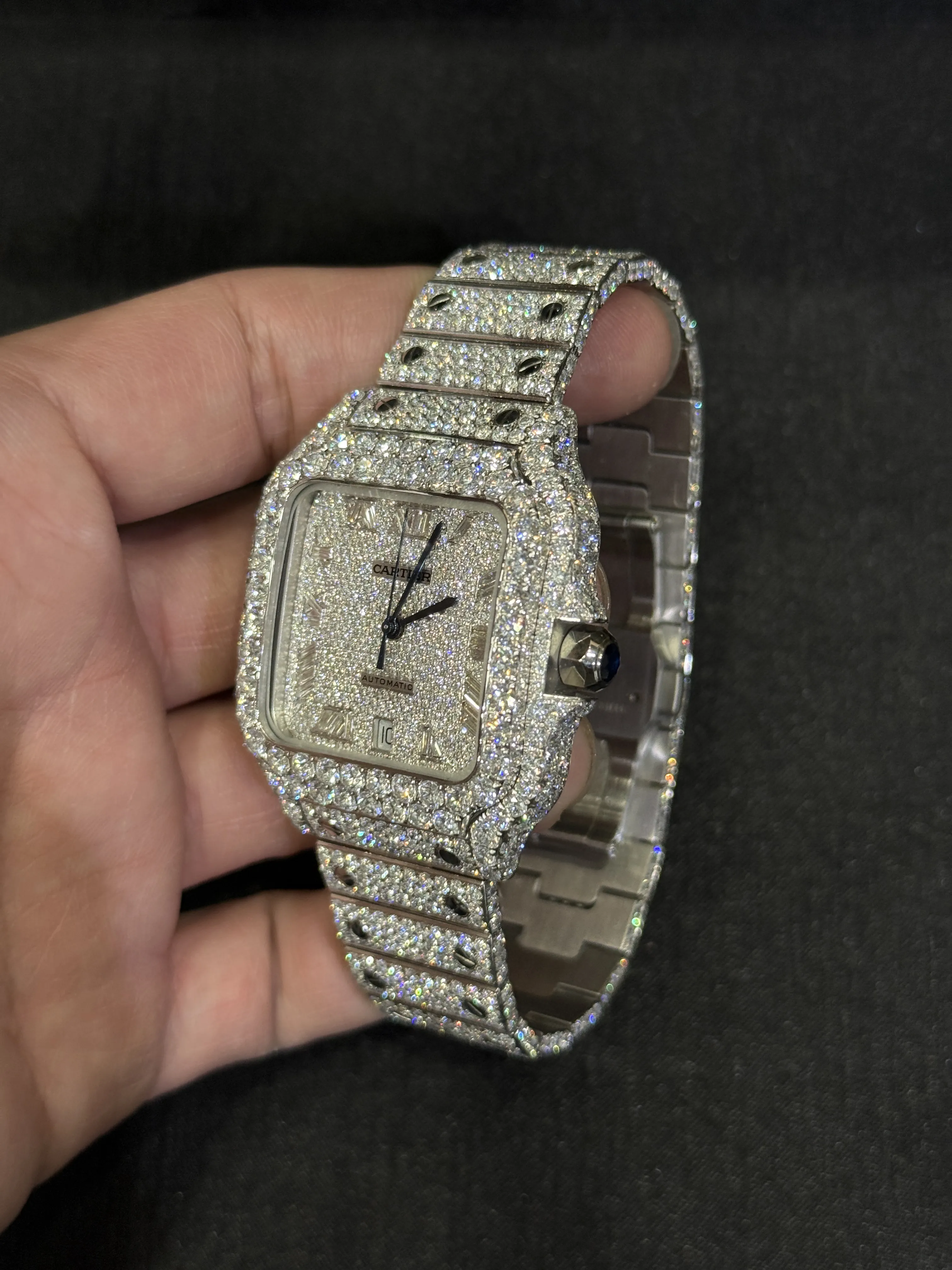 Cartier Santos Silver-tone Watch 0522 D1215019870 — view 5