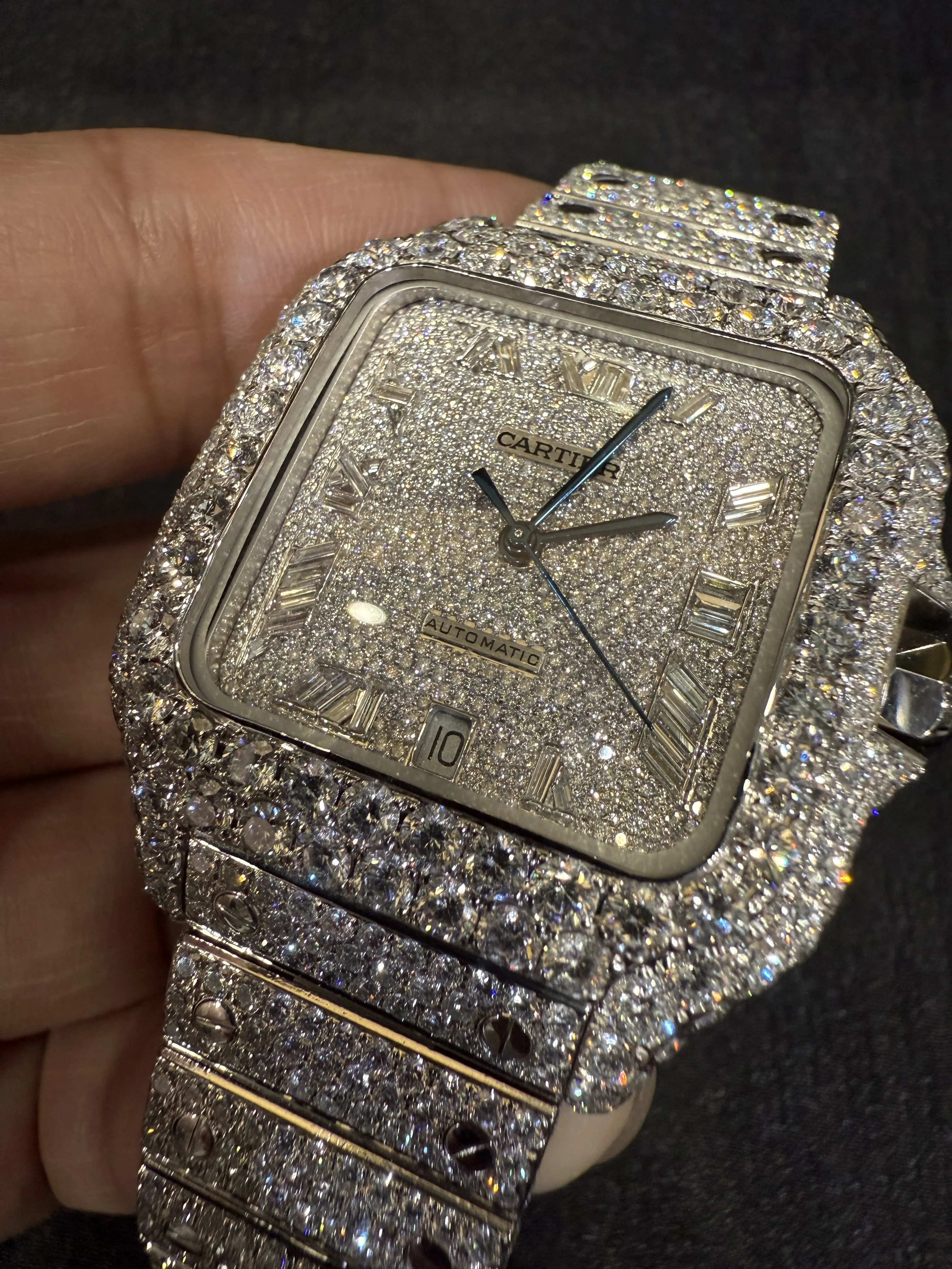 Cartier Santos Silver-tone Watch 0522 D1215019870 — view 10
