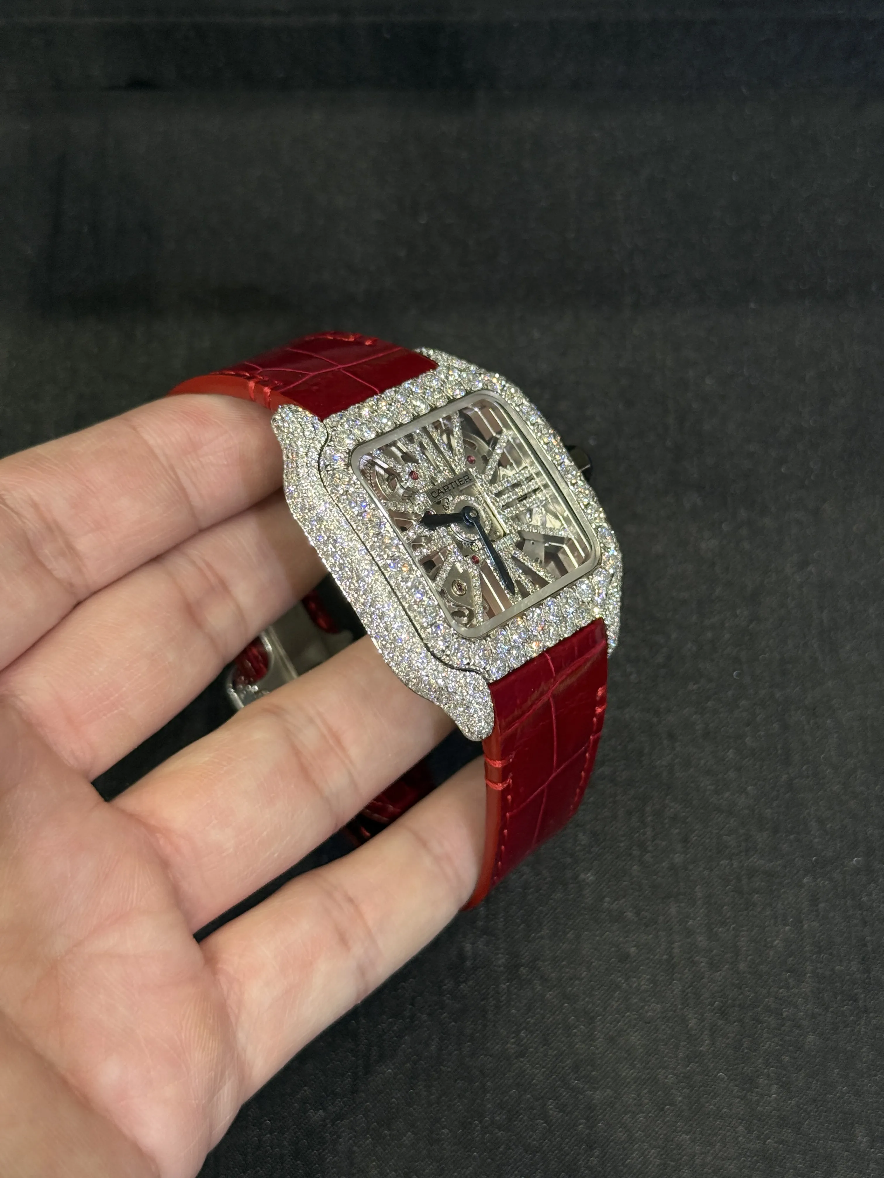 Cartier Santos Skeleton Silver-tone Watch 0523 D877519871 — view 3