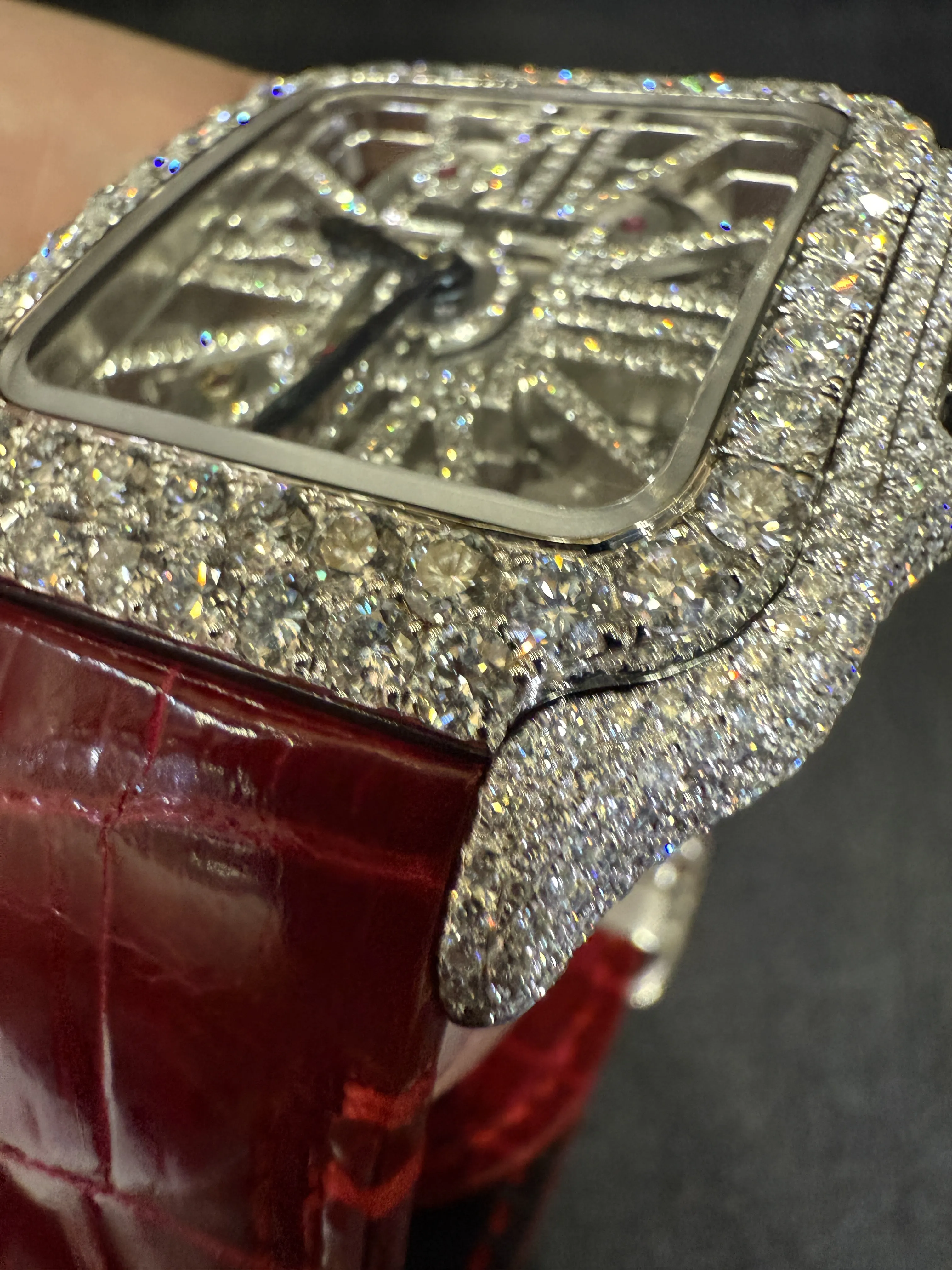 Cartier Santos Skeleton Silver-tone Watch 0523 D877519871 — view 10