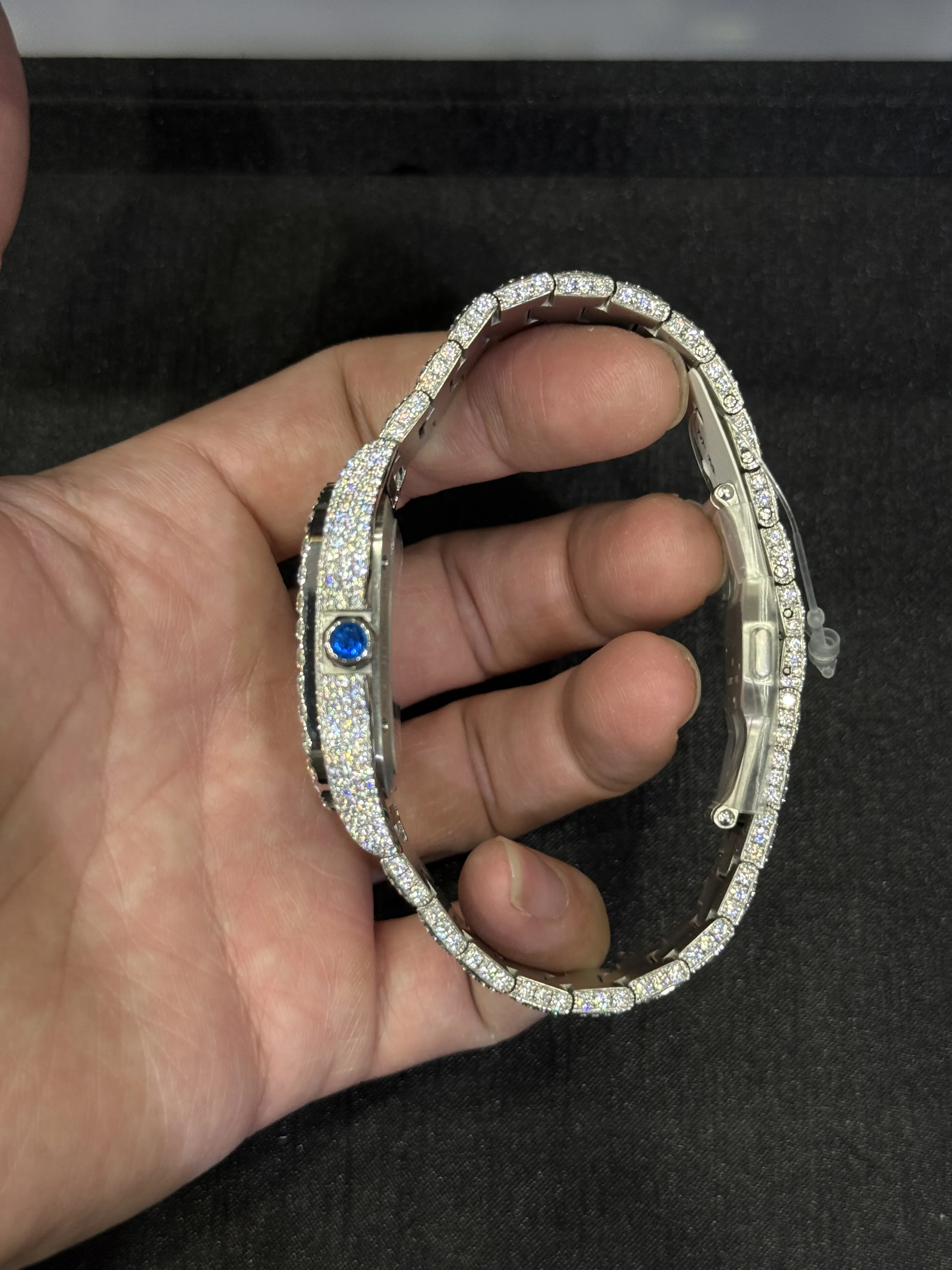 Cartier Santos Skeleton Silver-tone Watch 0525 D1215019873 — view 5