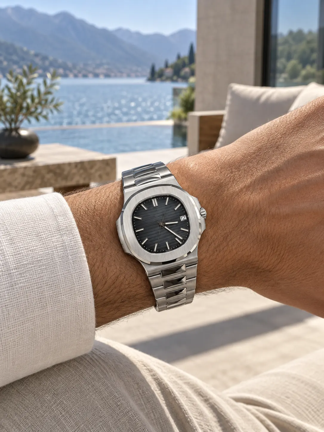 Patek Philippe Nautilus Silver-tone Watch 0529 D391519874