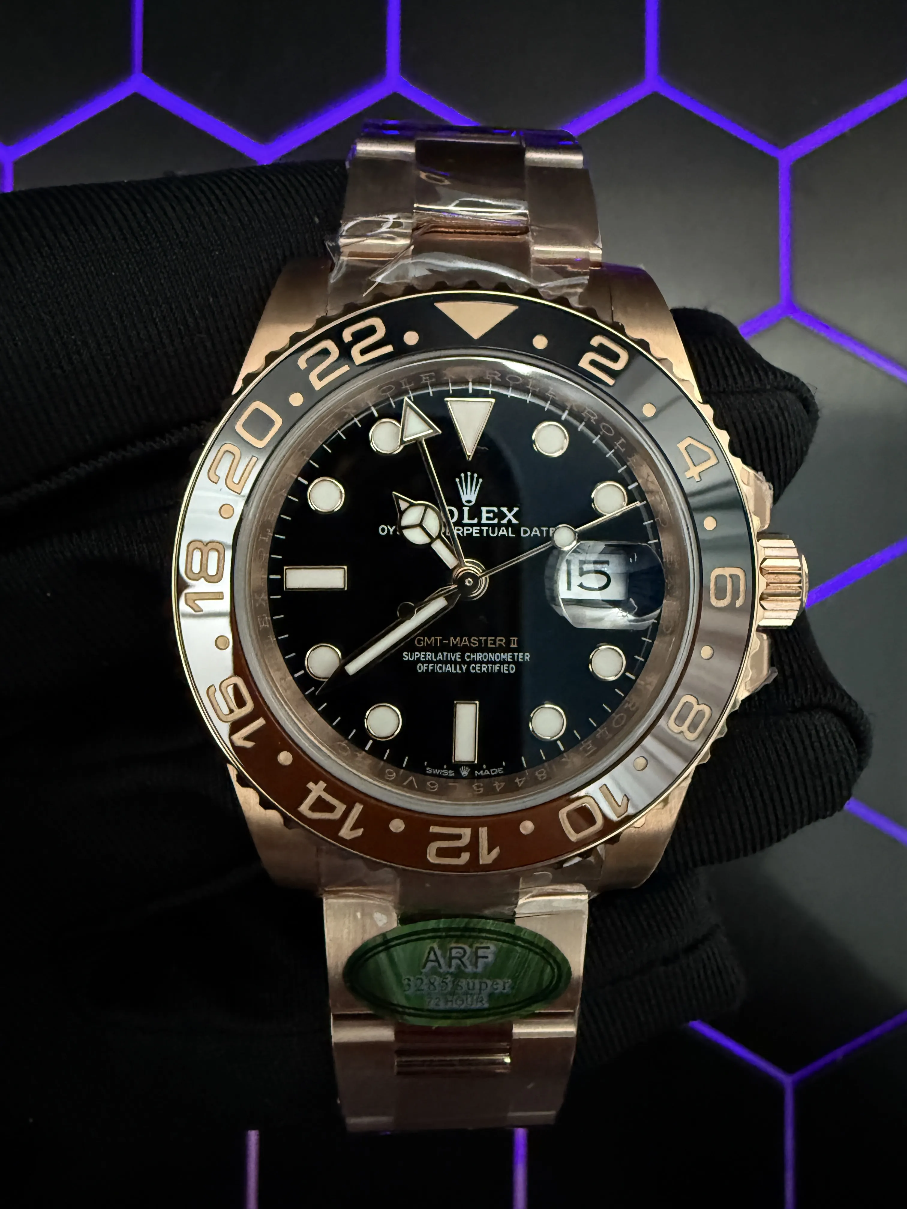 Rolex GMT-Master II Rose Gold-tone Watch 0541 D459019877 — view 9