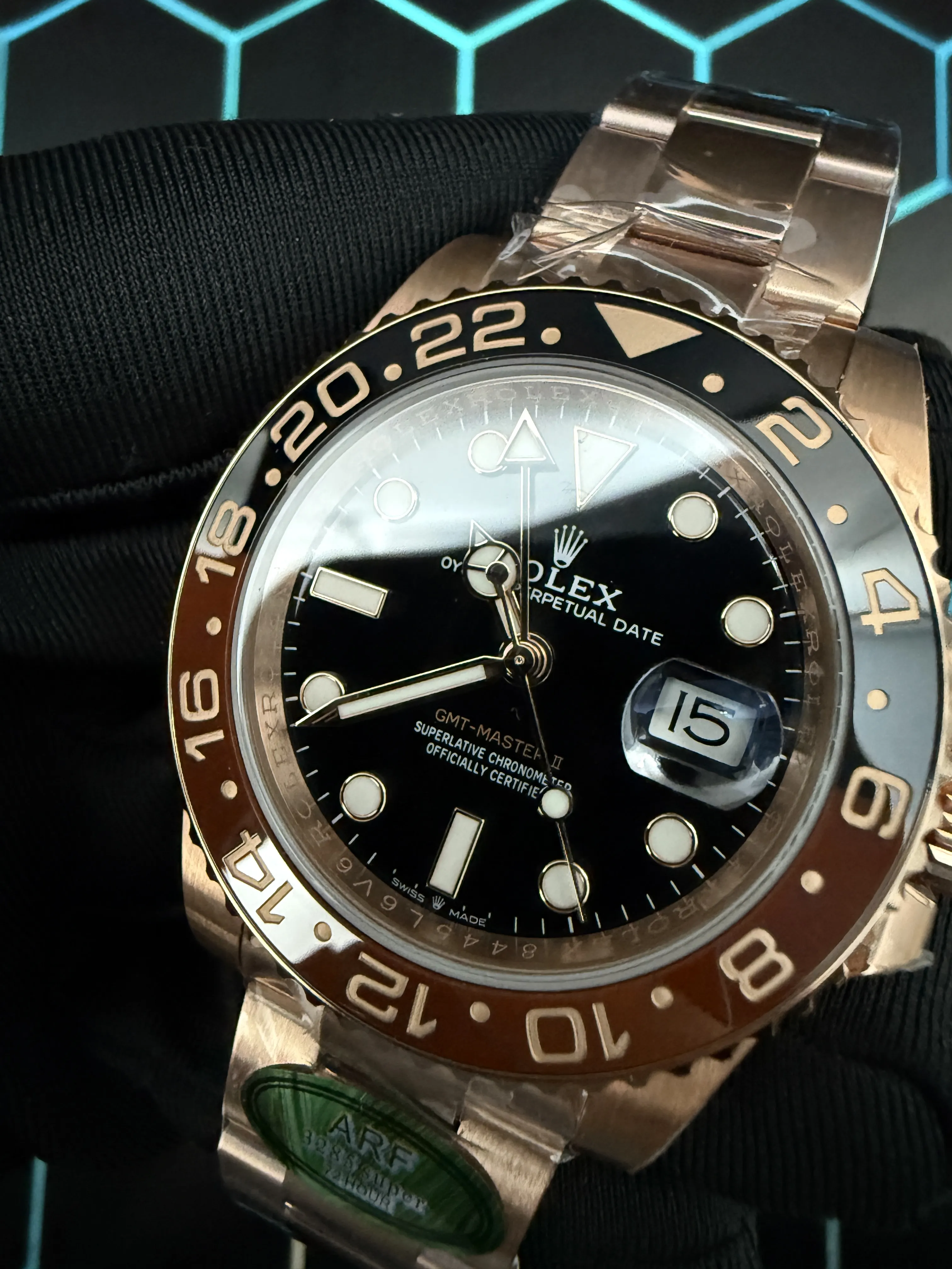 Rolex GMT-Master II Rose Gold-tone Watch 0541 D459019877 — view 10