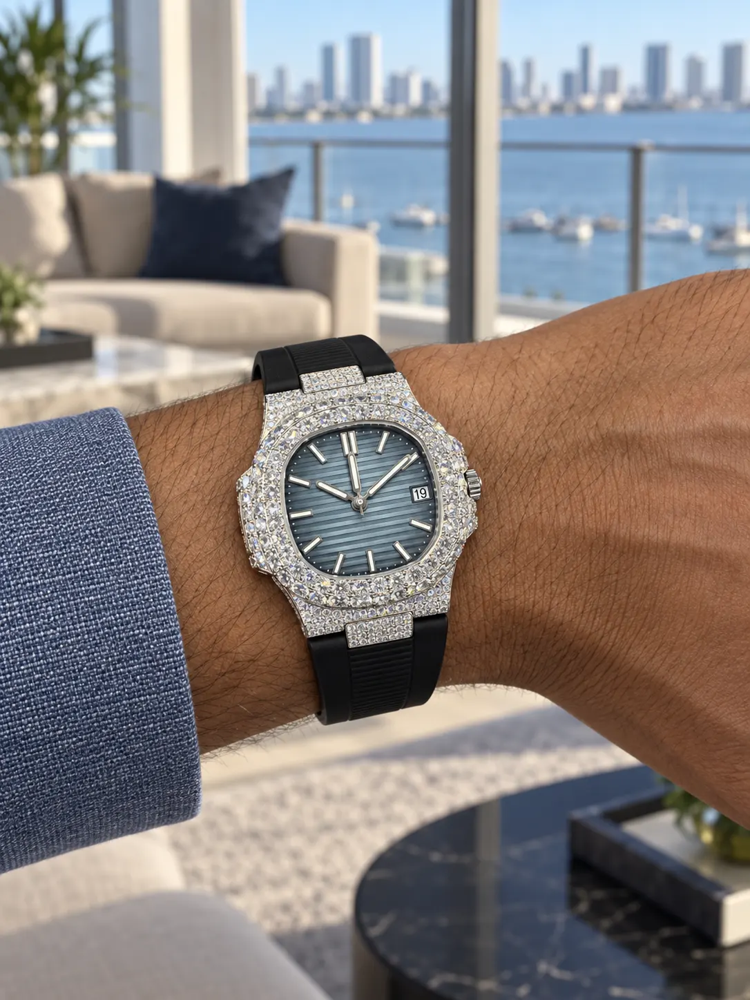 Patek Philippe Nautilus Silver-tone Watch 0551 D877519880