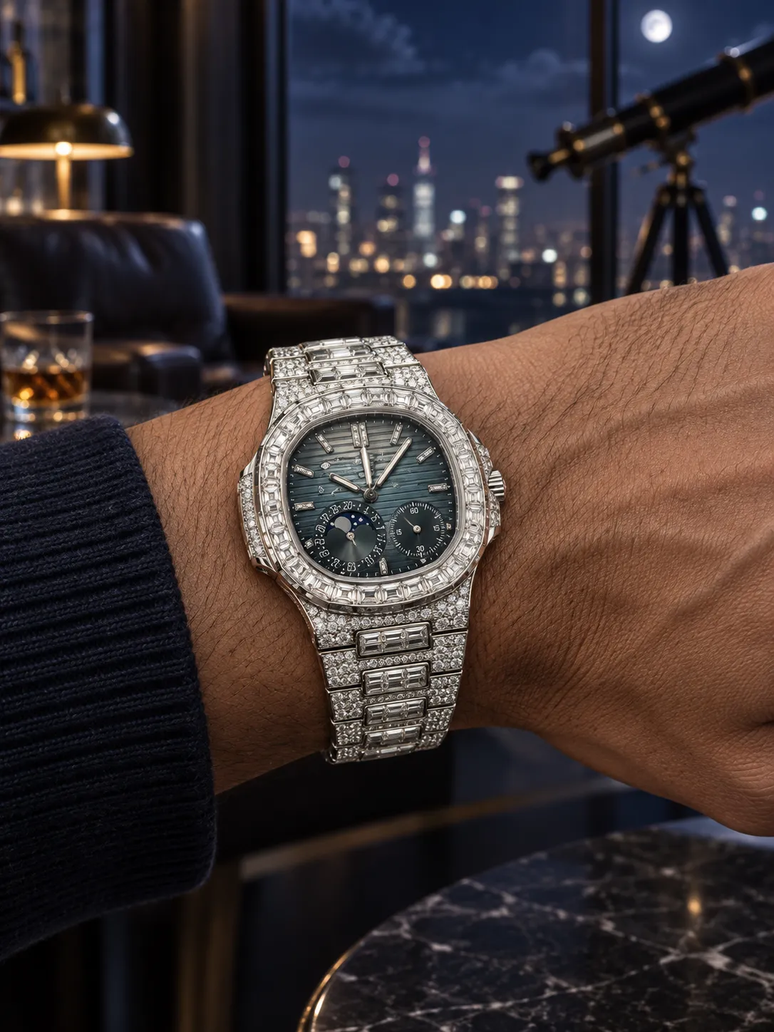 Patek Philippe Nautilus Complication Silver-tone Watch 0561 D1687519888