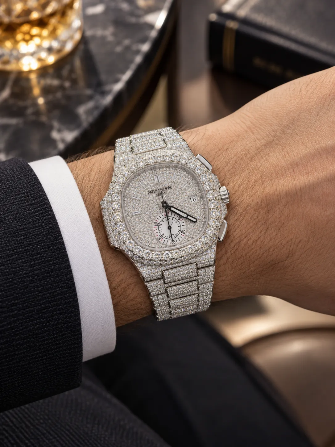 Patek Philippe Nautilus Chronograph Silver-tone Watch 0565 D1215019892