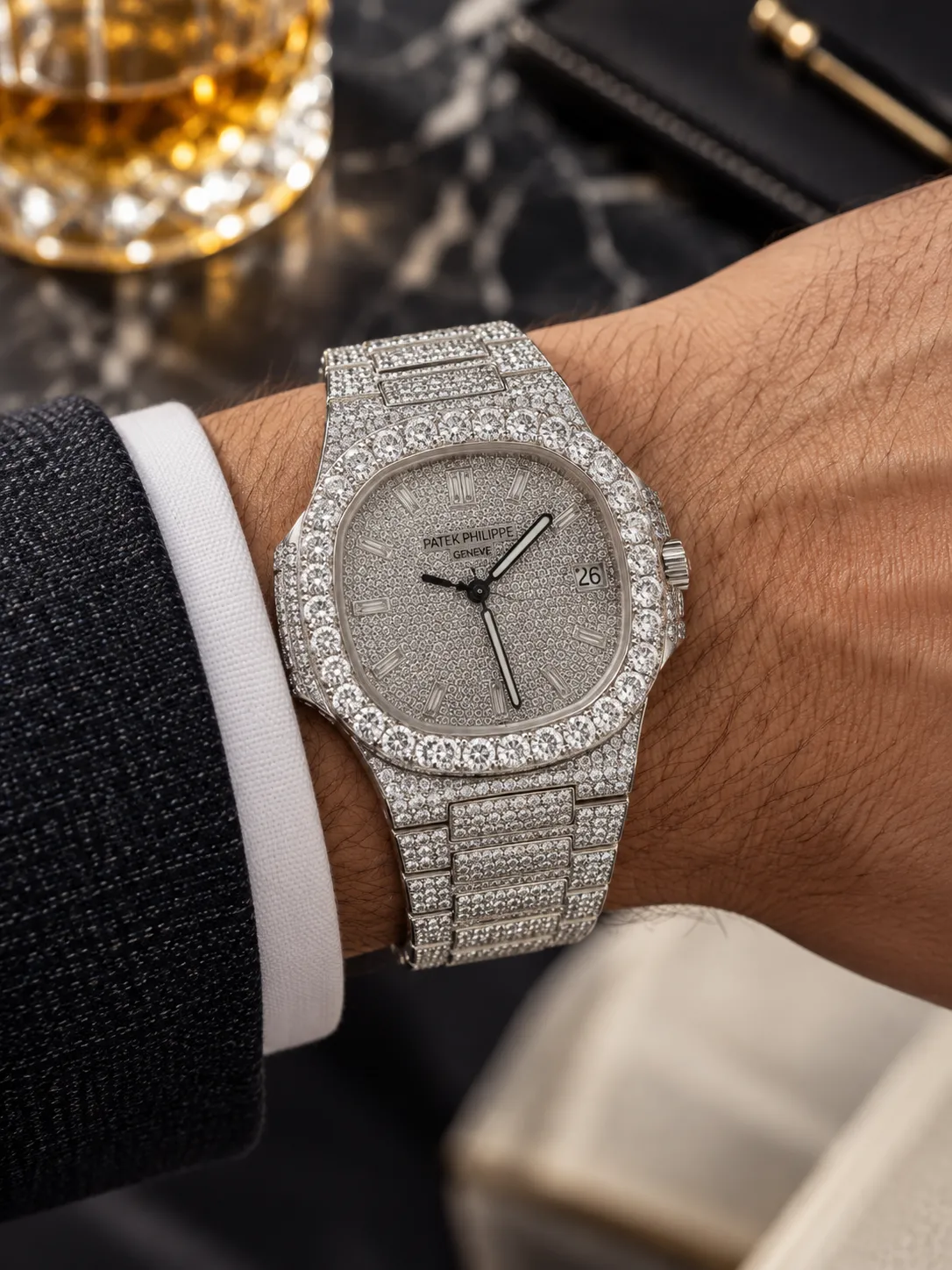 Patek Philippe Nautilus Chronograph Silver-tone Watch 0598 D1215019899