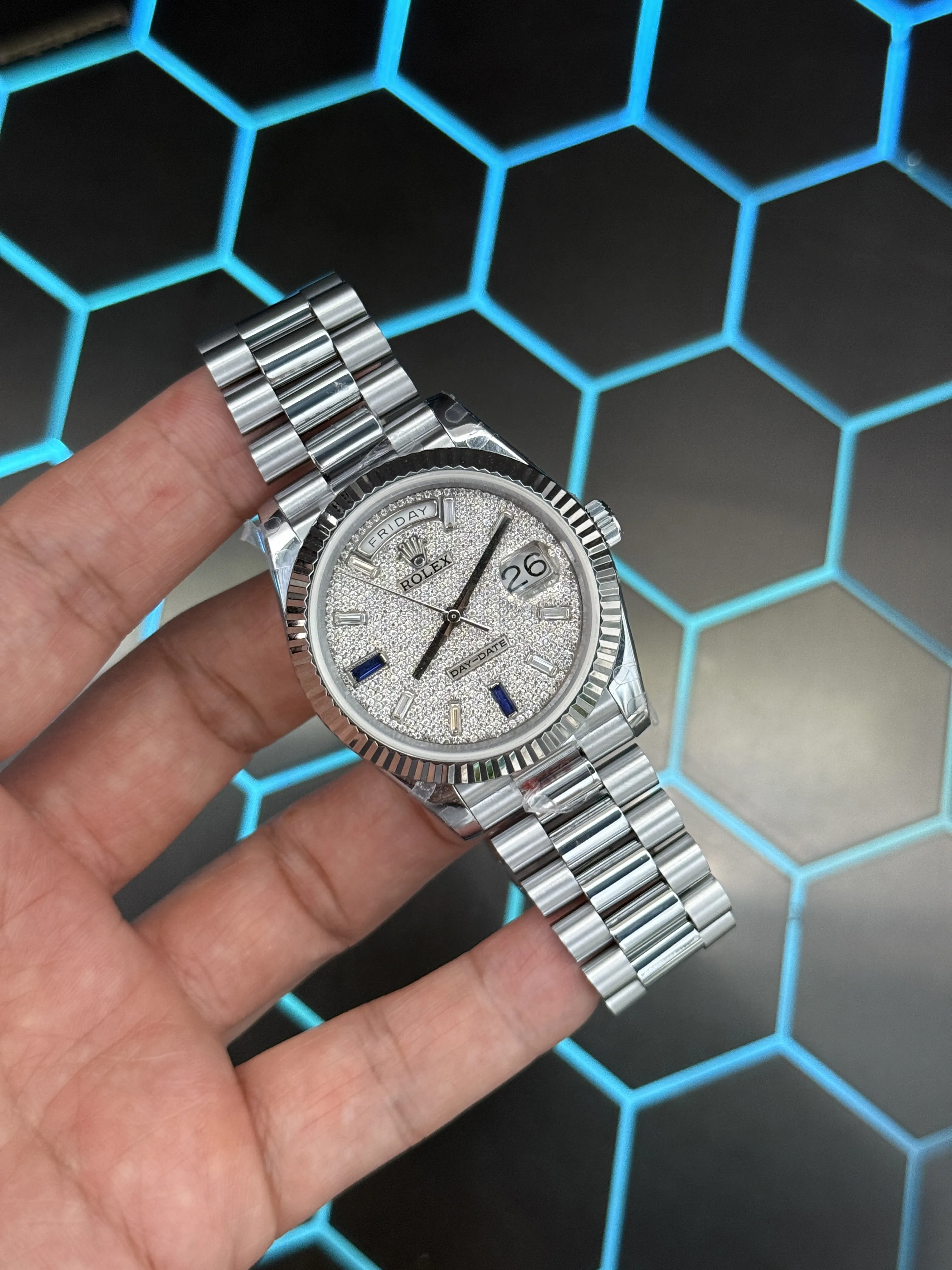 Rolex Day-Date Silver-tone Watch 0602 D607519901 — view 2