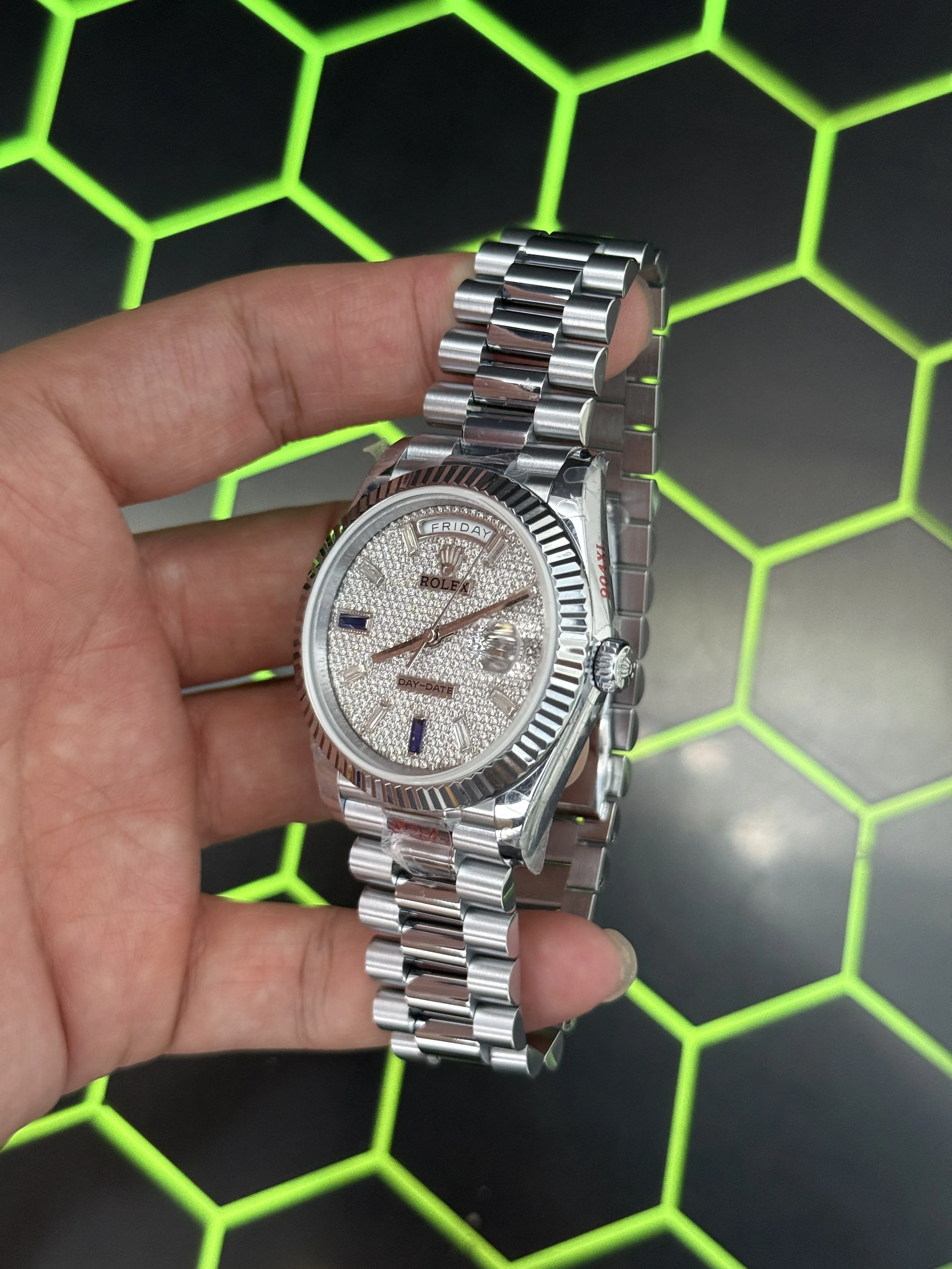 Rolex Day-Date Silver-tone Watch 0602 D607519901 — view 4