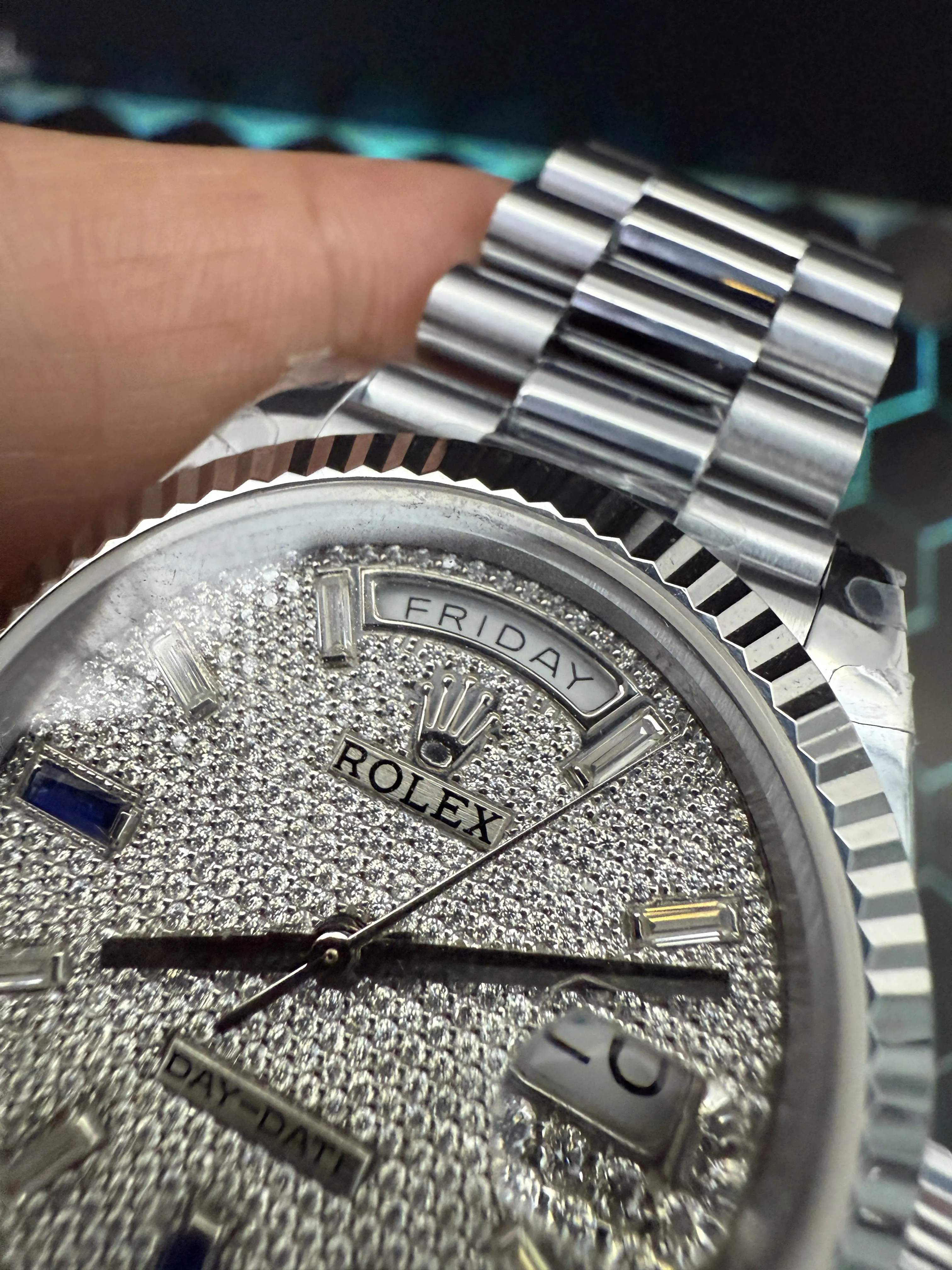 Rolex Day-Date Silver-tone Watch 0602 D607519901 — view 9