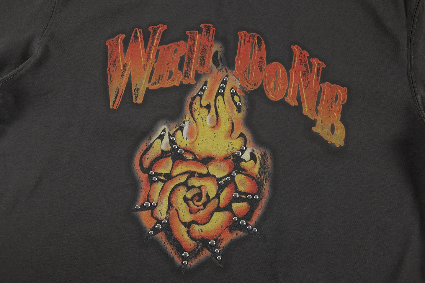 Flame Rose Graphic Oversized T-Shirt D10511800 — view 4
